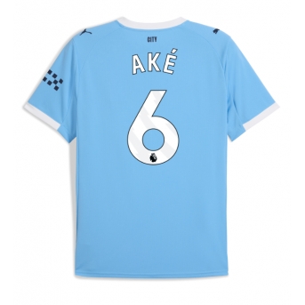 Billige Fotballdrakt Manchester City Nathan Ake #6 Replika Hjemmedrakt 2025-26 Kortermet